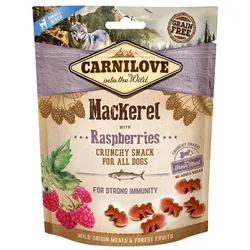 CARNILOVE Crunchy snacks Knusprige Leckerbissen mit Makrele und Himbeeren 200 g