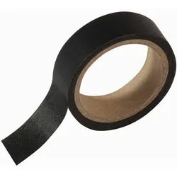 Sigel Masking Tape Klebeband auf Rolle Papier schwarz 10x16000x0,1mm