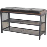 moebel-direkt-online Sitzbank Mano Schwarz 80 x 40 x 48 cm
