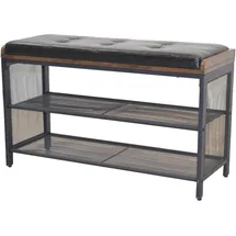 moebel-direkt-online Sitzbank Mano Schwarz 80 x 40 x 48 cm