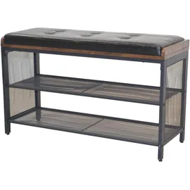 moebel-direkt-online Sitzbank Mano Schwarz 80 x 40 x 48 cm