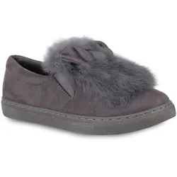 Damen Slip Ons in Schwarz