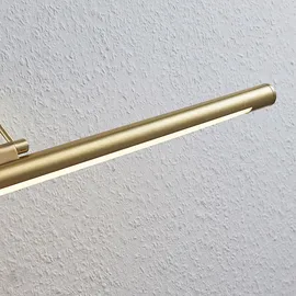 LINDBY LED Wandleuchte Wandlampe Innen Mailine aus Metall, Modern / 69 cm messing für Wohnzimmer, / Esszimmer, Von Lindby