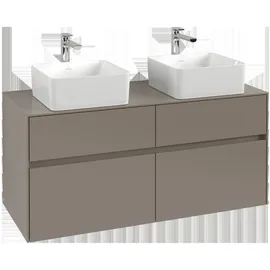 Villeroy & Boch Collaro Waschtischunterschrank C04400VN 120x54,8x50cm, für 2 Waschtische, Cashmere grey