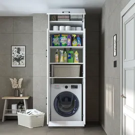 roomart DORA-II Waschmaschinenschrank 70 x 73,8 x 60 cm Weiß