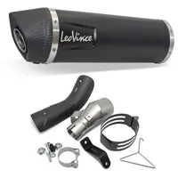 LeoVince SLIP-ON Edelstahl SBK Lv One Evo Schwarz für Honda Crf 1100 L Africa TWIN/ADVENTURE Sport/dct