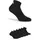 Fila UNISEX INVISIBLE PLAIN SOCKS Kurzsocken 6er Pack Schwarz 39-42