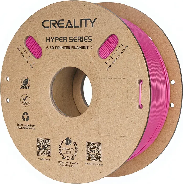 Creality Hyper PLA Erdbeerrot 1 kg Hochgeschwindigkeit 30–600 mm/s, Formgenauigkeit ±0,02 mm, Kompatibel mit den meisten FDM-3D-Druckern, 1 kg (2,2 lbs) Spule