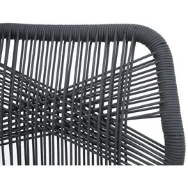 Proregal Rope-Barhocker 101 x 45 x 50 cm Anthrazit