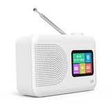 Dab Radio, LFF DAB Digitalradio, Radio Klein UKW-Digitalradio, DAB Plus Radio, Küchenradio mit Kabel oder Batteriebetriebenes Radio, Farbdisplay Radio mit Bluetooth