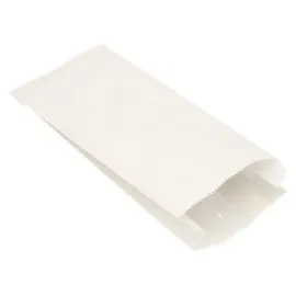 Papstar 1000 Papierfaltenbeutel, Cellulose, gefädelt 24 x 10 x 5 cm weiss Füllinhalt 0,75 kg