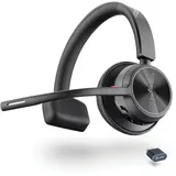 plt Poly Voyager 4310 UC Headset, Ein-Ohr-Bluetooth, Noise Cancelling, für PC/Mac/Mobiltelefon, kompatibel mit Teams, und Zoom – Schwarz