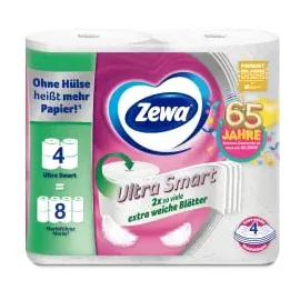 Zewa Toilettenpapier Ultra Smart, 4-lagig, (4x280 Blatt