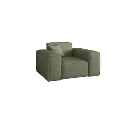 Fun Möbel Sessel CELES PREMIUM Stoff Scala 80 x 80 x 100 cm Grün mit Kissen