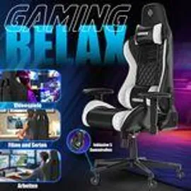 Kesser Gamingstuhl Ergonomisch Schwarz/Weiß