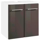 WELLTIME Waschbeckenunterschrank Venedig 50 x 53 cm Grau