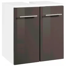 WELLTIME Waschbeckenunterschrank Venedig 50 x 53 cm Grau