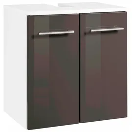 WELLTIME Waschbeckenunterschrank Venedig 50 x 53 cm Grau