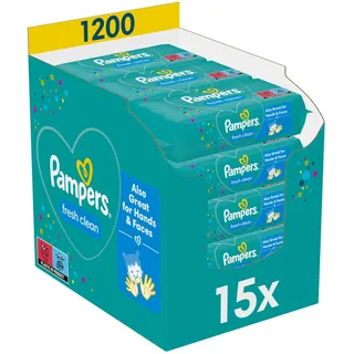 Pampers Feuchttücher Fresh Clean 15 x 80 Stück