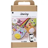 Creativ Company DIY Sets Filz & Fleece Starter Kreativ Set Nähen, Teddybären, Kreativ Box