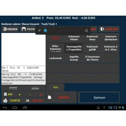 Blitzkasse Mobile Kasse für Gastronomie: 10' Bestellterminal + 2x Bondrucker + Kassenlade