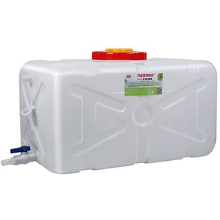 Wasserkanister camping 50L/96L/150L Haushaltslebensmittelqualität Kunststoff-Tank überdimensionierten Dicke Horizontale Rechteckiger Tank Wasserwanne Im Freien Großen Kapazität Speichertank(Size:50L)