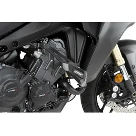PUIG Motorschutz Pro 2.0 aus Polyamid mit elastomeren Zonen und aerodynamischem Design für erweiterten Schutz, Schwarz