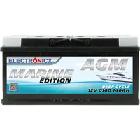 Electronicx AGM Batterie 140Ah 12V – Solarbatterie für Wohnmobil,