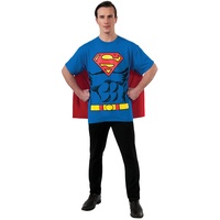 Rubie's 880470M Offizielles Superman-T-Shirt-Set, Kostüm für Herren, Größe M