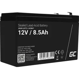 Green Cell AGM 12V 8,5Ah Akku Vlies Batterie VRLA Blei Bleiakku Ersatzakku Versorgungsbatterie AGM47 (8.50 Ah,