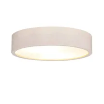 Licht-Erlebnisse Deckenlampe Holz Glas Ø37cm blendarm E27 Deckenleuchte Wohnzimmer Schlafzimmer - Creme