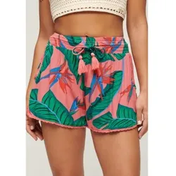 Superdry für Damen. W7110423A Rosa Strandshorts (XL), Lässig, Viskose