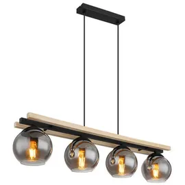 GLOBO Hängeleuchte Conni, (LBH 85x15x120 cm, / schwarz / LBH 85x15x120 cm