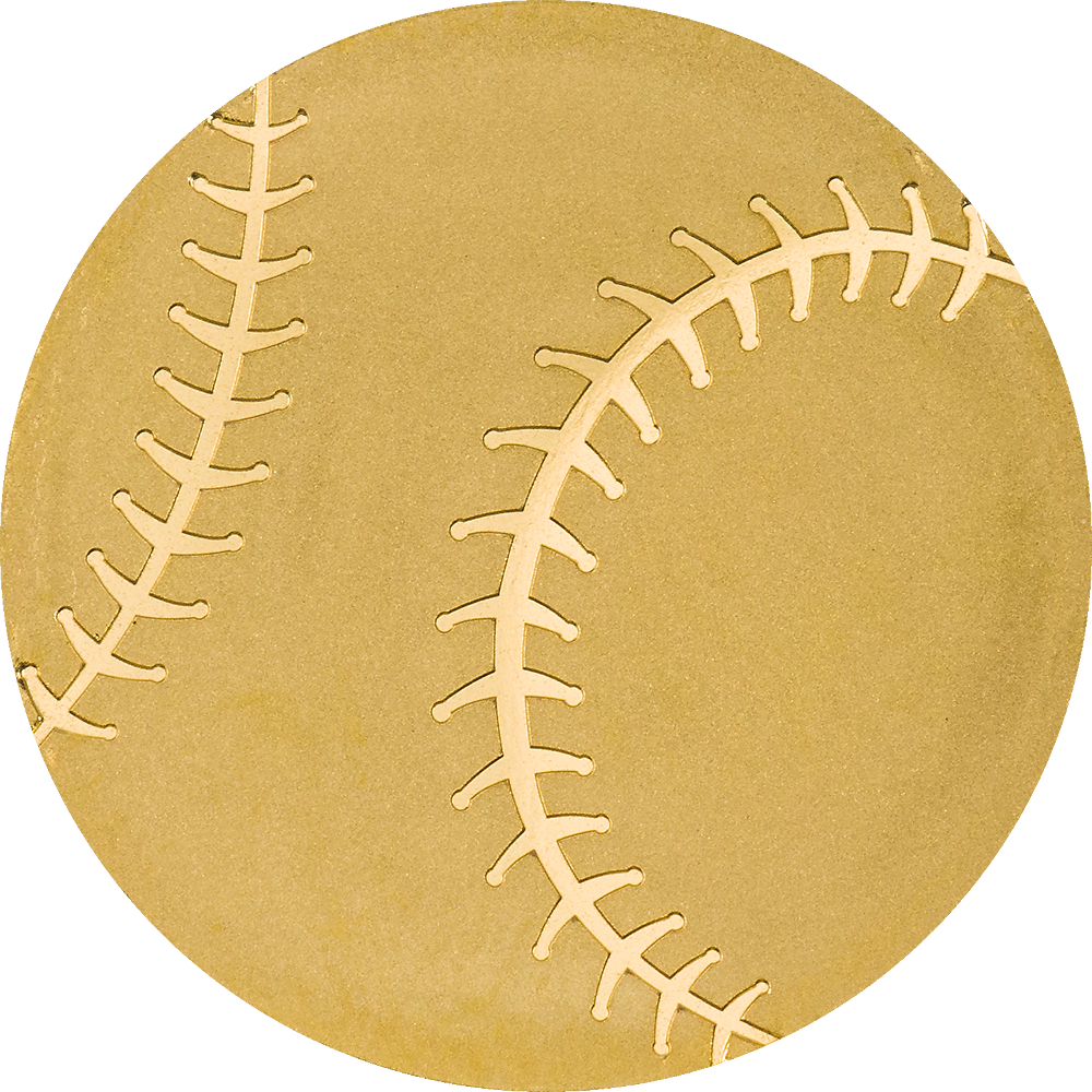 Goldmünze Baseball