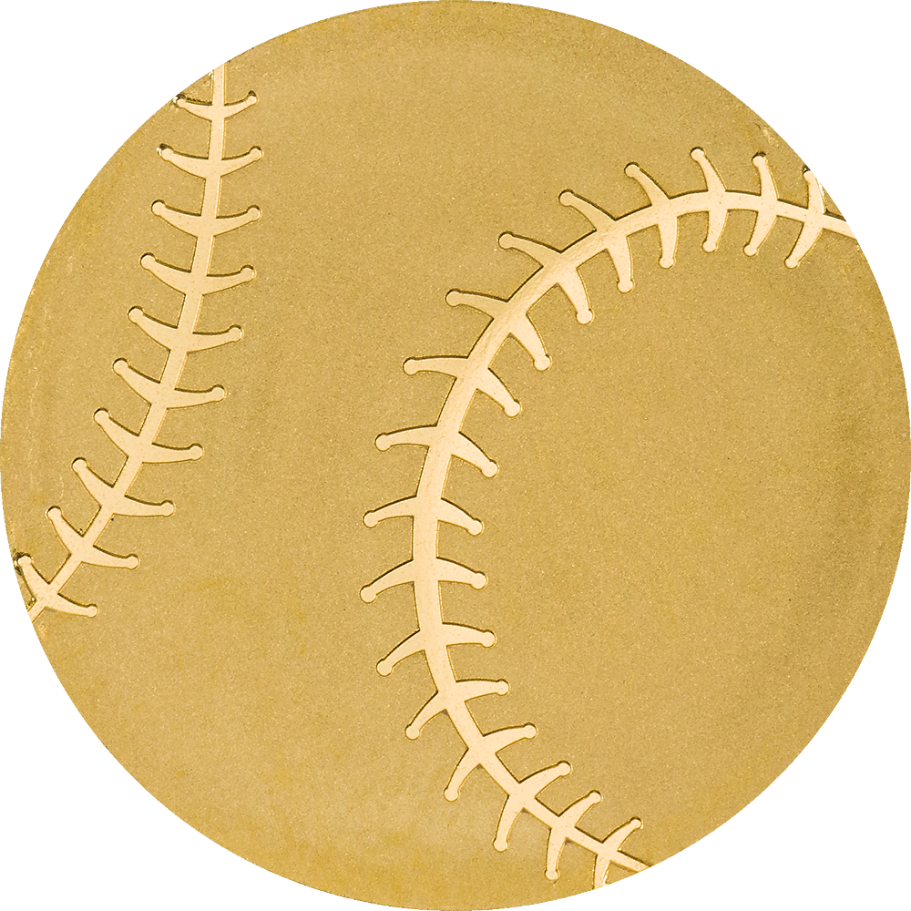 Goldmünze Baseball