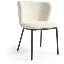 Kave Home 2er Set Kave Home Stuhl Ciselia Stoff Weiß