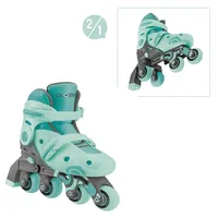 Authentic sports & toys Globber Learning Skates 2in1 mint, Gr. 30-33