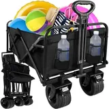 GARDLOV 23084 Klappbarer Transportwagen 100 kg - Schwarz