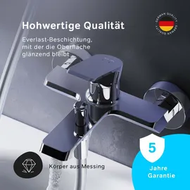 AM.PM Badewannenarmatur Wannenarmatur Chrom Einhebelmischer Wandmontage Bad Messing Badewannen Armaturen