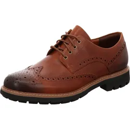 CLARKS Batcombe Wing Derbys, Braun (Dark Tan Lea), 40 EU