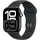 Apple Watch Series 10 GPS 42 mm Aluminiumgehäuse diamantschwarz Sportarmband schwarz S/M