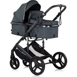 Chipolino Kinderwagen 3 in 1 Amore Babyschale Adapter Wickeltasche Fußabdeckung tuerkis