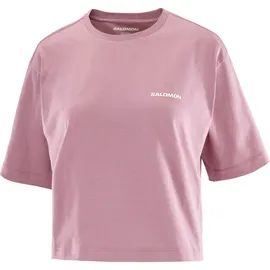 Salomon Short S/S Tee Relaxed Rosa S
