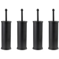 Home4You WC-Garnituren 4er Set, H 39,5 cm - Edelstahl