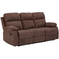 Relaxsofa 3-Sitzer - Stoff - Braun - tolzano