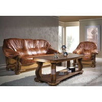 JVmoebel Sofa, Garnitur 3+2 Sitzer Couch Sitz Polster Garnituren Set 100% Italienisches Leder braun