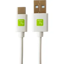 TECHLY USB-C auf USB-A 1 m Weiß