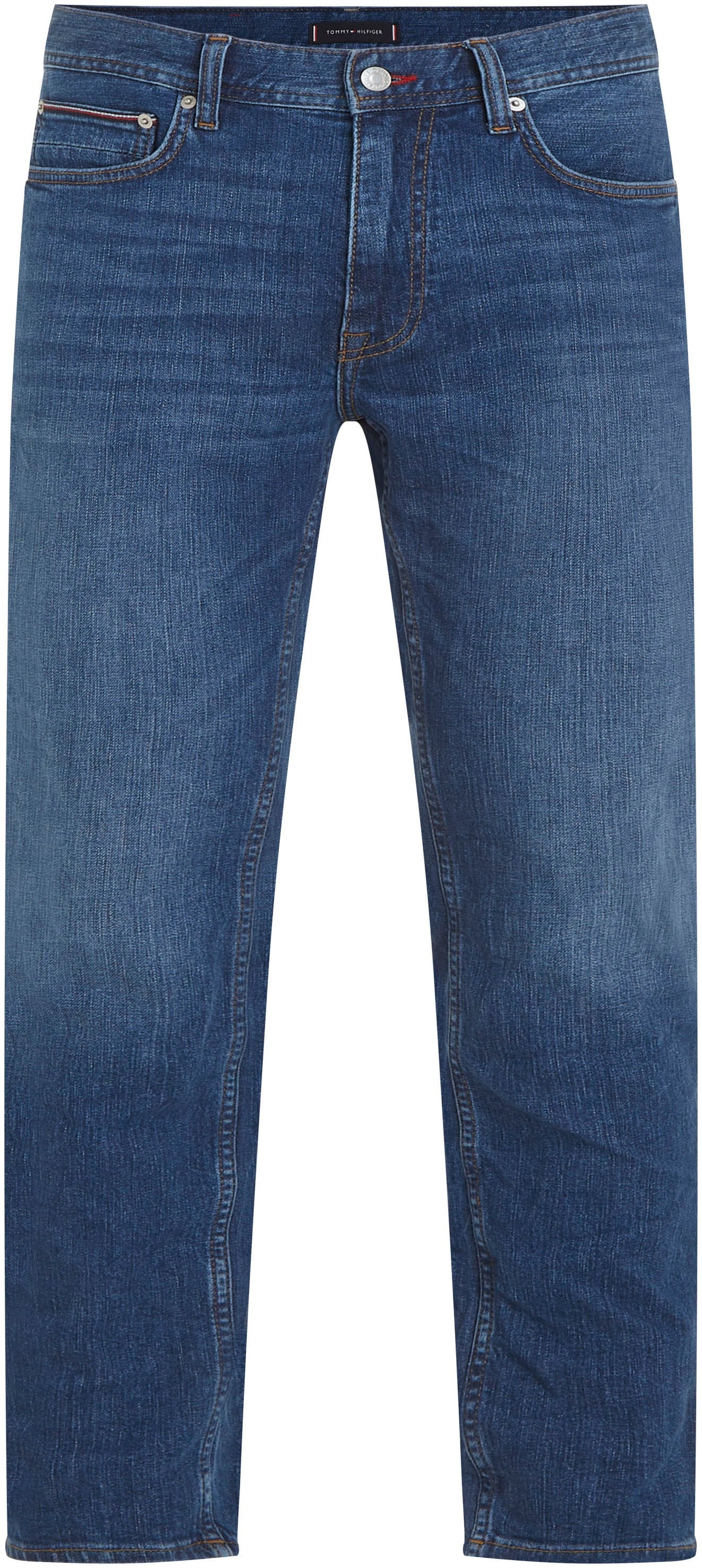Straight-Jeans TOMMY HILFIGER BIG & TALL "BT-Madison" Gr. 42, Länge 32, blau (mandall indigo2) Herren Jeans Straight Fit