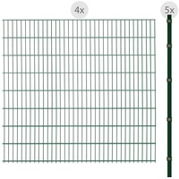 Arvotec Doppelstabmattenzaun "ESSENTIAL 163 zum Einbetonieren" Zaunelemente Zaunhöhe 163 cm, Zaunlänge 2 - 60 m Gr. H/L: 163 cm x 8 m H/L: 163 cm, grün (dunkelgrün) Zaunelemente