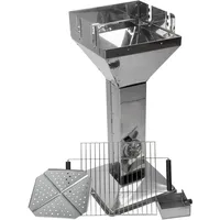 DEMA Design Säulengrill Trichtergrill Holzkohlegrill BBQ Holzkohle Grill Edelstahl